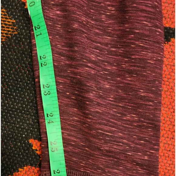NEW RBX Women's Burgundy Heathered Leggings M High Waist. - Picture 8 of 9